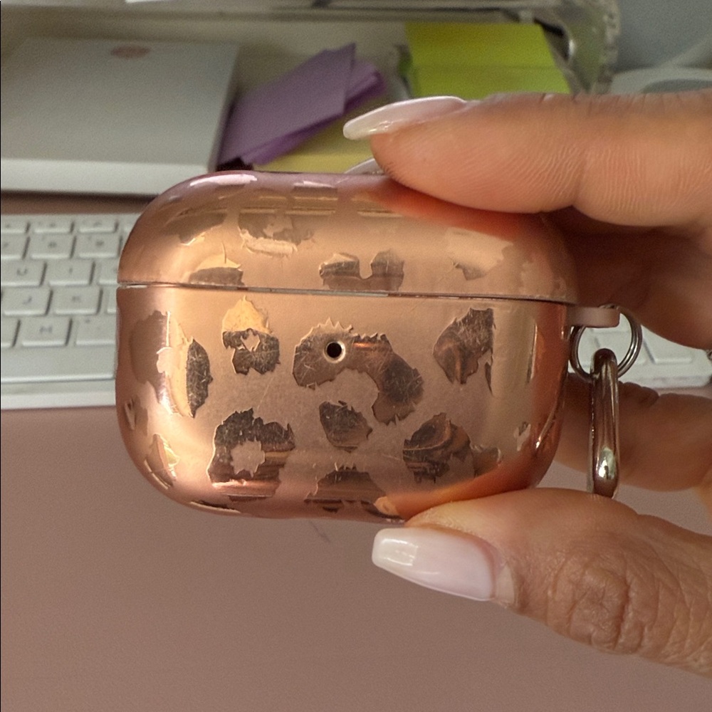 Velvet Caviar Rose Gold Leopard AirPod Pro Case